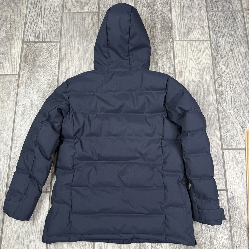 Real Madrid Official Kids Outerwear Long Padded Parka Coat Navy Blue Size 9/10 - Picture 13 of 14